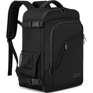 WENIG Zaino per Ryanair 40x20x25 Zaino da Viaggio Aereo Bagaglio a Mano 20L Piccolo Borsa da Cabina per Voli,14 Pollici Zaino Porta PC con Caricatore USB per Scuola Trekking Lavoro Nero