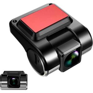 Teksome Telecamera da cruscotto per auto, Telecamera da cruscotto per auto wireless | Dash Cam 1080P ad alta definizione ultra nitida anteriore e interna - Dashcam USB con microfono integrato per la