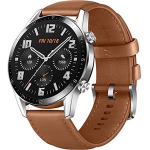 HUAWEI Watch GT 2 Smartwatch 46 mm, Durata Batteria fino a 2 Settimane, GPS, 15 Modalità di Allenamento, Display del Quadrante in Vetro 3D, Chiamata Tramite Bluetooth, Marrone (Pebble Brown)