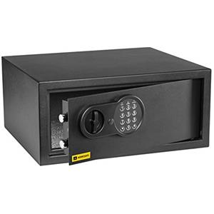 HomeSafe HV24E Cassaforte Piccola con Codice, 20x44x38cm (HxLxP), Cassaforte da Armadio Digitale con Combinazione Elettronica, Cassetta di Sicurezza per Soldi e Gioielli, Sicurezza Domestica