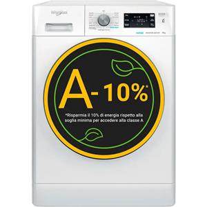 Whirlpool FFB 9479 BV IT Lavatrice A Libera Installazione 9 Kg, 1400 Giri, Tecnologia 6° Senso, Freshcare+ Con Vapore, Classe B, Bianco