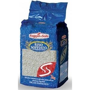 RAGGIO DI SOLE RISO SOFFIATO VITAMINIZZATO 2KG - Alimento Complementare per Nutrizione Animale