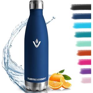 HoneyHolly Borraccia Termica, 500ml Borraccia Acciaio Inox, Borraccia Palestra senza Perdite & BPA, Borracce Termiche, Bottiglia Termica per Scuola, Ciclismo, Lavoro - Bevande Calde per 12 Ore & Fredde 24 Ore