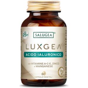 Salugea Luxgea Acido Ialuronico per Pelle e Benessere Cutaneo 60 Capsule Vegetali