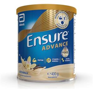 Ensure Advance Integratore Alimentare Proteico in Polvere, con 27 Vitamine e Minerali, Integratore Alimentare con Proteine, Calcio e HMB, Confezione 400g, Gusto Vaniglia