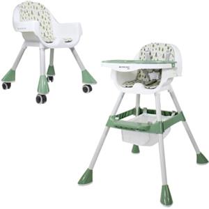 Mobiclinic® kids, Seggiolone evolutivo, 2 in 1, Altezza regolabile, 6-36 mesi, Forest, Cintura di sicurezza a 5 punti, Ruote rimovibili, Fino 35 kg, Cestino portaoggetti, Girevoli 360º