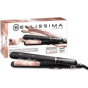 Bellissima Imetec My Pro Steam B28 100 piastra per capelli professionale a vapore, effetto liscio a lungo, rivestimento in ceramica, temperatura regolabile 170°C - 200°C - 230°C, riscaldamento rapido