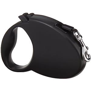 Amazon Basics Guinzaglio retrattile per cani, lunghezza estensibile 5 m, taglia S (fino a 20 kg), nero