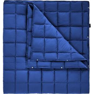 KingCamp 203×213cm Coperta da Campeggio Ultraleggera da Viaggio Multifunzionale con Bottone a Pressione, Blanket Emergenza per Escursioni, Casa, Picnic, Campeggio, Viaggi