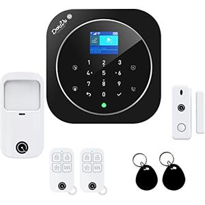 Dadvu DV-2AT - Sistema di Allarme Wireless WiFi e GSM con 100 Zone, App Smart Life e Compatibile con Google Home e Alexa