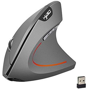 YIWENG Mouse wireless Mouse verticale Ergonomico ricaricabile 3 DPI opzionale Mouse regolabile 2400 DPI con cavo di ricarica USB per computer laptop Mac,Mouse BT