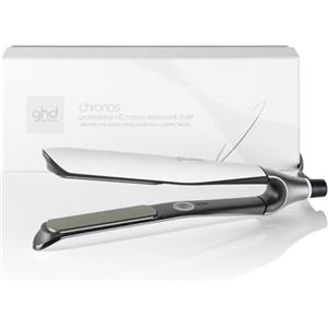 ghd Chronos, Piastra Capelli Professionale con Lamelle in Ceramica, Finish Ultra-Gloss 85% più Luminosità, Tecnologia HD Predittiva per uno Styling Veloce, Senza Danni da Calore Estremo, Bianco