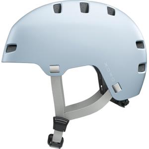 ABUS Casco da bicicletta XOXO - Casco da città in stile skater - Casco per skateboard, bicicletta, scooter - con imbottitura ottimizzata - per ragazzi e adulti - taglia L, bianco