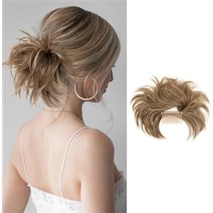 FFWTPY Coda Capelli Extension con Clip Chignon Capelli Con Pinza Corto Coda di Cavallo Con Pettini Clip Updo Finta Posticci Disordinati Crea Bellezza Disordinata