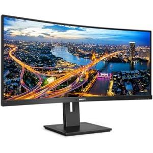 Philips 346B1C USB Hub curvo Monitor 34 pollici UW-QHD, 100Hz, VA, 4ms GtG, Speakers,TBC, (3440x1440 HDMI 1x 2.0 DP 1x 1.2) nero