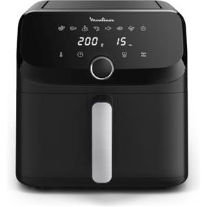 Moulinex Easy Fry Mega, Friggitrice ad Aria Versatile 7,5L/2kg per 8 Persone, 1700-2020W, Capacità Extra-Large, 9 Programmi di Cottura, Esperienza Personalizzata con My Moulinex, Colore Nero, EZ8558