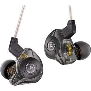 Keephifi CCZ MC02 Aura IEM - Auricolari con doppio DD magnetico 10 mm, cavo OFC 5N staccabile, cancellazione rumore, monitor in-ear profondi per musicisti