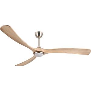 Ovlaim 183cm Grande ventilatore da soffitto a 3 pale ad elica in legno con luci e telecomando, motore DC reversibile e silenzioso per camera da letto, soggiorno, patio, agriturismo
