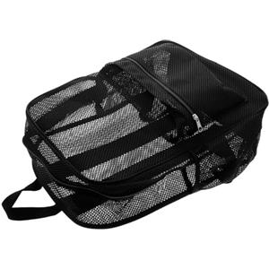 POPETPOP Zaino da Trekking in Rete Traspirante Nero Grande Capacità e Scomparti Interni, Leggero e Confortevole per Camping e Escursionismo