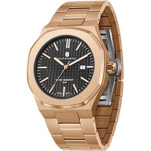 SAPPHERO Orologio Uomo 30M Impermeabile Orologi Moda Classico Elegante Orologio Formale Cinturino in acciaio inossidabile Orologi da polso da uomo Regalo per Uomo