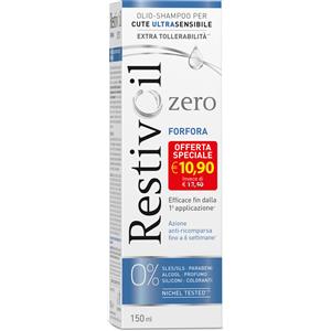 RestivOil Zero Olio Shampoo 150ml - Trattamento per Forfora Grassa e Secca, Formula Delicata