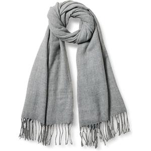 Amazon Essentials Sciarpa Oversize con Frange Unisex Adulti, Grigio Puntinato, Taglia Unica