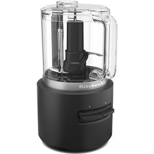 KitchenAid Tritatutto senza fili - Go Cordless - 1,18L - 2 velocità e pulse - Lama inox e frusta - Compatto e versatile - 25 minuti di utilizzo - Nero - Senza batteria