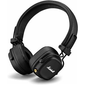 Marshall MAJOR IV - Cuffie On Ear Bluetooth e Cavo, Pieghevoli, Autonomia oltre 80 Ore, Nero