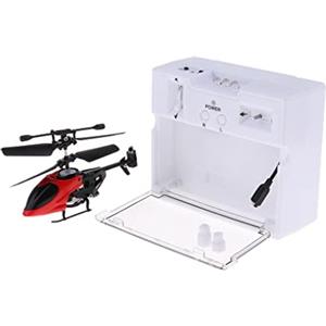 Yunhgft Mini Elicottero in Plastica a 2 Canali, Giocattolo Micro RC, Rosso