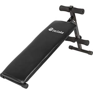 tectake Panca per Addominali 120 cm x 33 cm x 63 cm Fitness Palestra Pesi Allenamento Regolabile