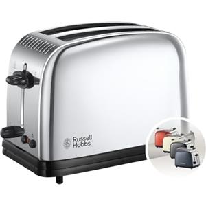 Russell Hobbs Tostapane Victory 2 Fette, Toast e Panini Farciti, Funzioni Riscalda e Scongela, Lift & Look, Regolazione Doratura, Acciaio Inossidabile - 23311-56