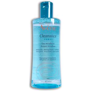 Avène Cleanance Acqua Micellare 400ml - Detergente Struccante Purificante per Pelle Sensibile e Grassa