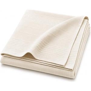 Douceur d'Intérieur Lucile - Coperta in policotone naturale, 180 x 220 cm