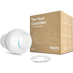 FIBARO Z-Wave Termostato con Sensore di Temperatura, Fgt-Pack, Bianco