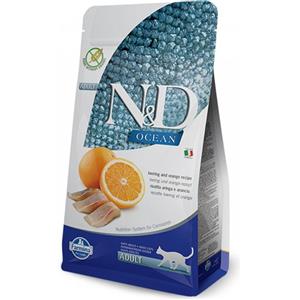 Farmina N&D Ocean Adult Gatto Aringa e Arancia - Crocchette - 5 kg