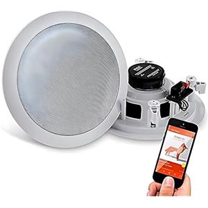 Pyle Casse Bluetooth 16,5 cm, Altoparlanti a Parete e a Soffitto 2 Vie Flush Mount Cono in Polipropilene Tweeter Polimero, Casse Audio, Speaker 150 Watt Stereo