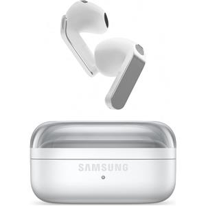 Samsung Galaxy Buds4, cuffie Bluetooth wireless, altoparlante a 1 via, cancellazione del rumore tramite Adaptive Noise Cancelling, auricolari in-ear con audio a 360°, AI Agent con comando vocale, bianco