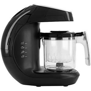 Twistshake 6in1 Robot da cucina per Neonati Bambini V2, robot da cucina multifunzionale, Mescolare Macinino Frullatore Sterilizzare Fornello, Nero
