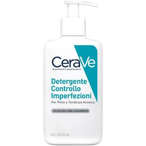 Cerave Detergente Controllo Imperfezioni Gel Schiumogeno 473ml con Acido Salicilico per Pelli Grasse e Acneiche