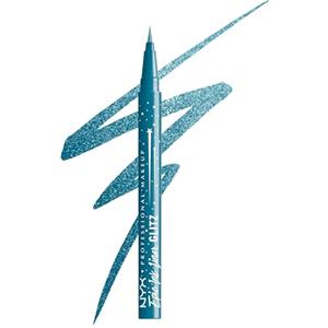 NYX Professional Makeup Eyeliner Liquido, Altamente Pigmentato, Linee Precise e Definite, Durata Fino a 24h, Formula Vegana, Epic Ink, Tonalità: Tapered Twinkle, 1 ml