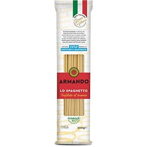 ARMANDO X4 PASTA ARMANDO LO SPAGHETTO DI SEMOLA DI GRANO DURO ITALIANO - TRAFILATA AL BRONZO - ZERO RESIDUI DI PESTICIDI E GLIFOSATO (4 X 500gr)