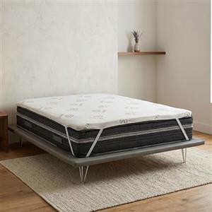 Talamo Italia - Topper matrimoniale Lucilla, Topper rinnova materasso sfoderabile in Memory Foam e fibre di Rame, 100% Made in Italy, Anti acaro e Anallergico, Cm 160x190h5