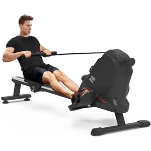 Neezee Vogatore per la casa, Vogatore Professionale per Casa con 16 livelli di resistenza magnetica, monitor LCD, super silenzioso, design salvaspazio