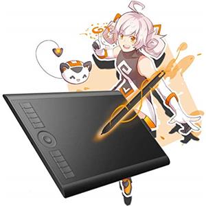 GAOMON M10K 2018 Versione-10 x 6,25 Pollici Tavoletta Grafica da Disegno con lo Stilo Passivo Supporta il Sistema Operativo Android 11-14, Windows e MacOS