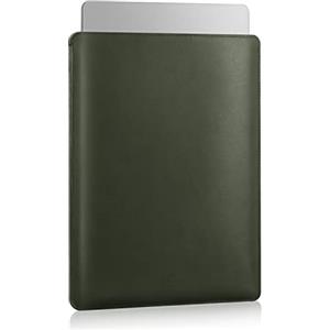 MoKo Custodia Protettiva Compatibile con MacBook PRO 14" M2 Max 2023/2021, MacBook PRO/Air 13.6" M2 2022, Tab S8 Ultra 14.6", Custodia Borsa Protettiva per Laptop,Case in PU e Feltro, Verde Notte