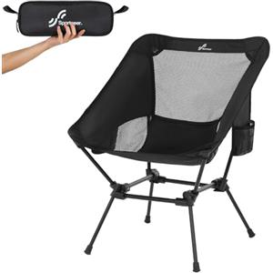 Sportneer Sedie da campeggio, leggere per esterni, con 2 tasche laterali e borsa portaoggetti, sedie pieghevoli e portatili, per campeggio, escursionismo, prato, picnic, spiaggia, viaggi all'aperto