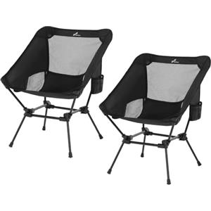 Sportneer Sedie da campeggio, leggere per esterni, con 2 tasche laterali e borsa portaoggetti, sedie pieghevoli e portatili, per campeggio, escursionismo, prato, picnic, spiaggia, viaggi all'aperto