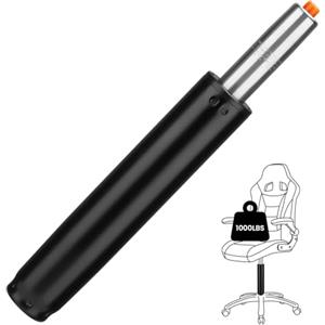 Huiguli Pistone Sedia Ufficio, Class 4 a Gas di Ricambio 1000 LBS(450kg), Lunghezza 300mm-450mm, di Sollevamento Regolabile per Sedie Girevoli Gaming Ufficio, Nero