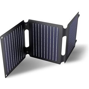 Trust Zuny 20W Pannello Solare Portatile USB-C USB-A Caricabatterie Solare Caricatore Portatile da Campeggio, Pannelli Solari 15W per Smartphone Tablet Power Bank Balcone Camper Viaggi