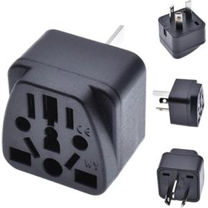 Generic Adattatore da viaggio universale | Adattatore per presa internazionale a 3 pin per la Nuova Zelanda - Adattatore da parete 250V10A per viaggiare in Cina, Australia, Nuova Zelanda, Argentina